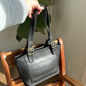 Vintage Coach Small Legacy Shopper Tote in Black #9086